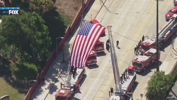 Procession held for LASD deputies killed in explosion at training facility