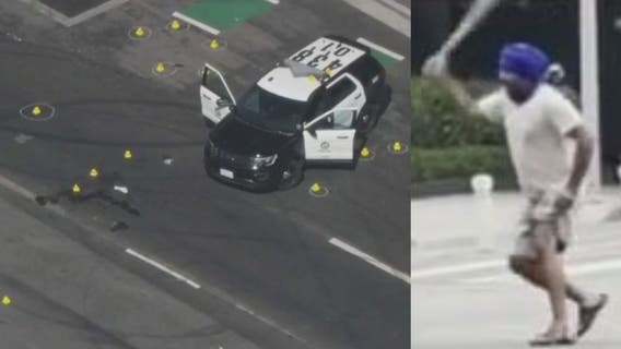 Man who swung machete outside Crypto.com Arena gets shot by police