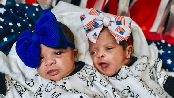NICU babies at California hospital celebrate the 4th of July in their Stars and Stripes