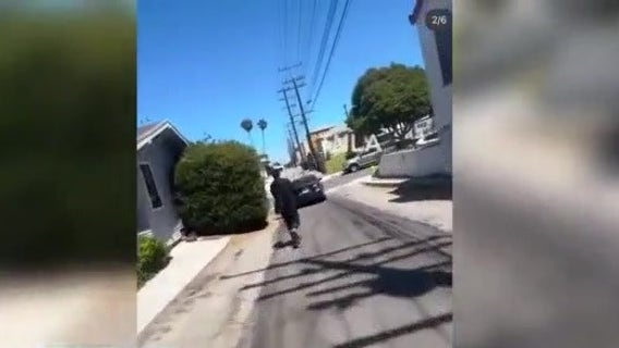 VIDEO: Torrance homeowners chase down burglary suspects