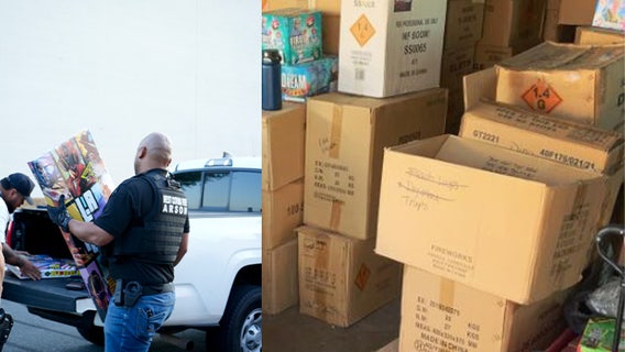 Authorities seize 8,000 pounds of illegal fireworks at West Covina home