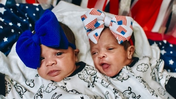 NICU babies at California hospital celebrate the 4th of July in their Stars and Stripes
