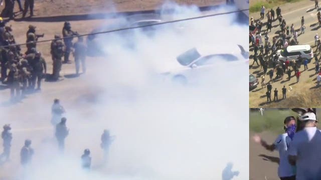 ICE agents, protesters clash during raid at Ventura County cannabis farm