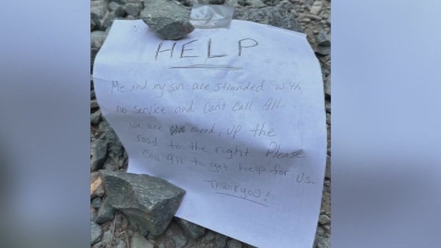 California mom, 9-year-old son rescued after leaving handwritten SOS notes in forest