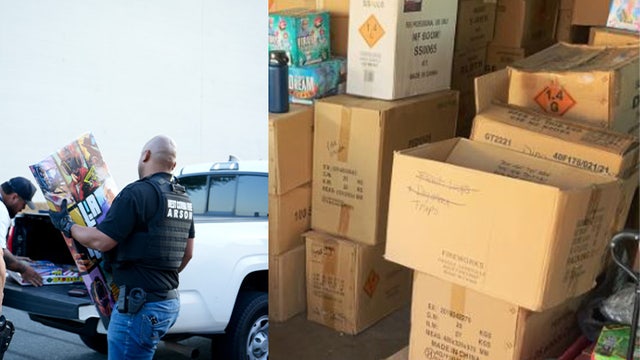 Authorities seize 8,000 pounds of illegal fireworks at West Covina home