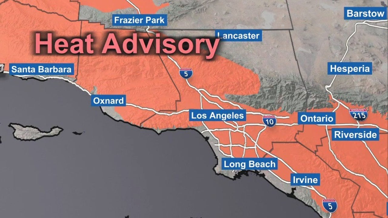 LA, Orange counties under heat advisories through Labor Day