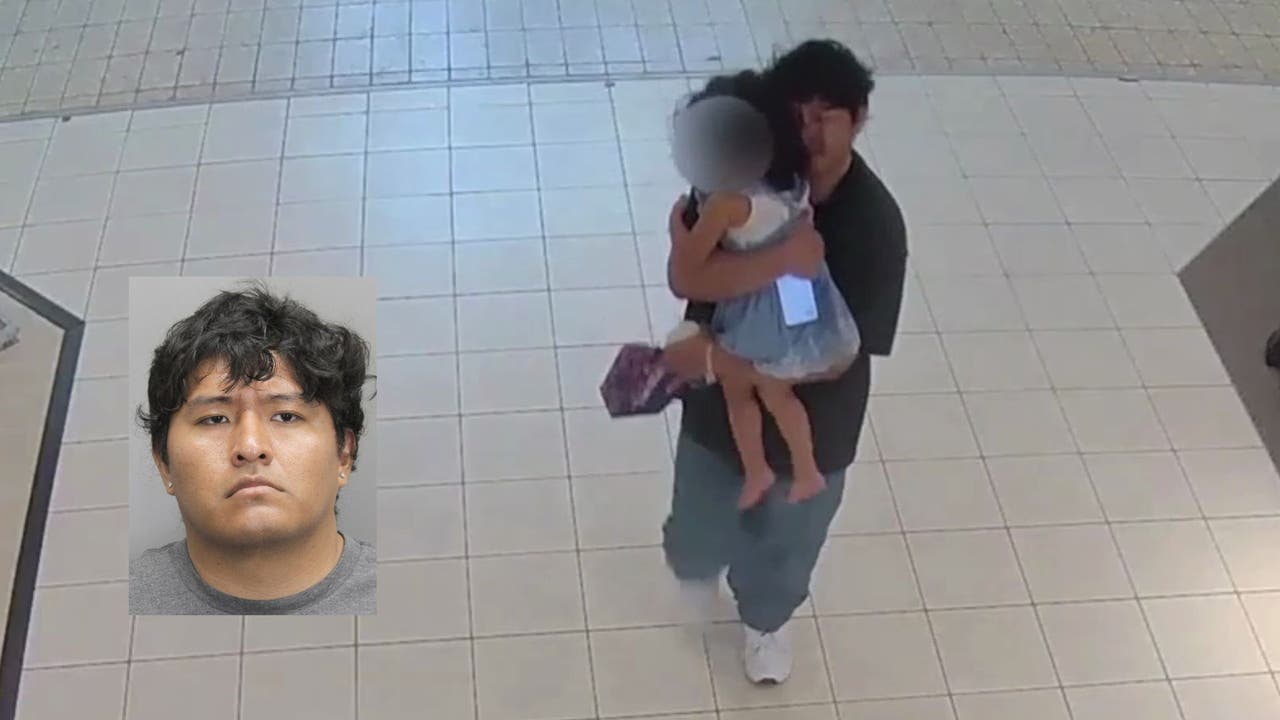 Alleged child abductor picks up toddler at shopping mall