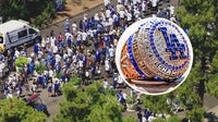 Dodger fans wait in line for hours to receive Shohei Ohtani's replica World Series ring