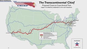 Proposed coast-to-coast train would link LA to NYC in 72 hours