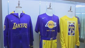 Rare Lakers memorabilia on display at Beverly Hills pop-up