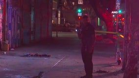 Man set on fire in downtown LA