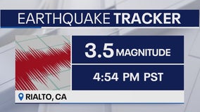 3.5M earthquake shakes near Rialto