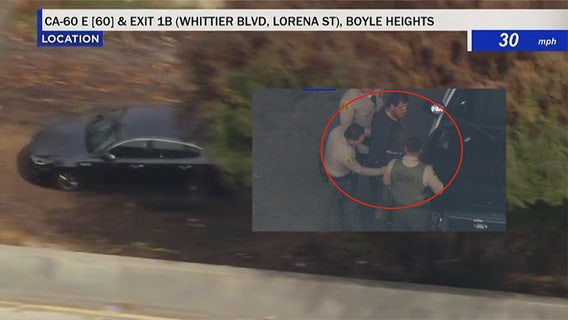 Reckless DUI suspect arrested after ditching car under freeway near East LA