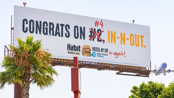 Habit Burger trolls In-N-Out with billboard near LAX