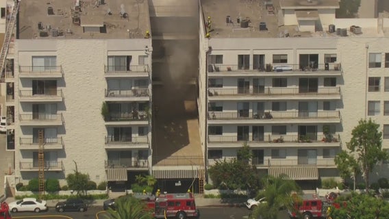 Elderly woman, man rescued in Pico-Robertson apartment building fire