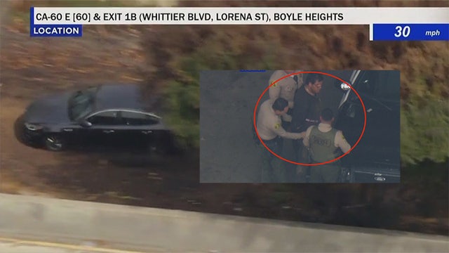 Reckless DUI suspect arrested after ditching car under freeway near East LA