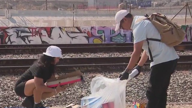 LA influencer continues city cleanup campaign despite 2 hit-and-runs