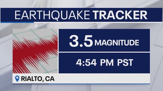 3.5M earthquake shakes near Rialto