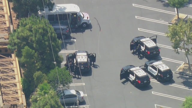 Pursuit suspect in custody after standoff in LA Costco parking lot