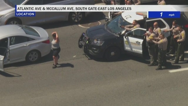 Woman in stolen car arrested in East LA
