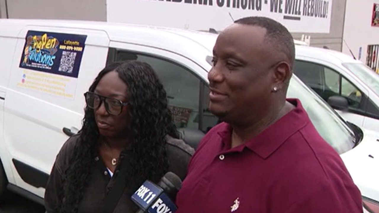 Local nonprofit donates vehicles to small business owners impacted by Eaton Fire