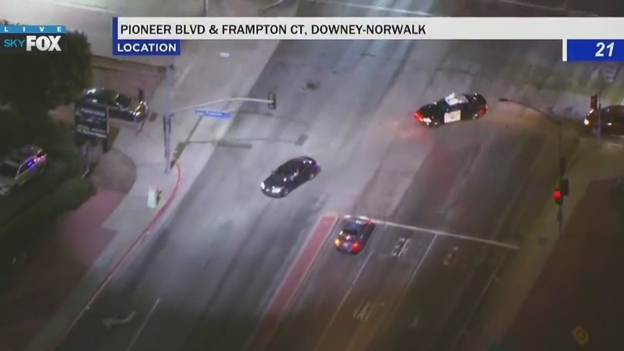 LIVE: Police chase underway near Downey