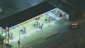 Man shot dead at East Los Angeles gas station