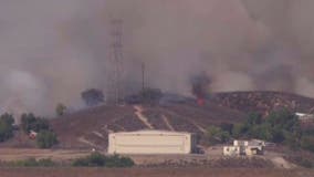1 person dead in car fire along 5 Freeway in San Fernando Valley