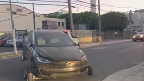 Body found inside Tesla trunk at a Hollywood tow yard