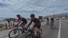 From Winnipeg to LA: Police cycle 2,200 miles to help terminally ill kids