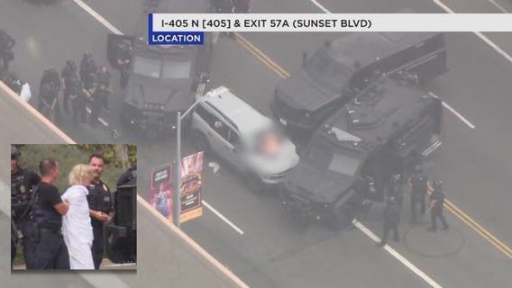 Naked woman arrested after hours-long standoff with LAPD