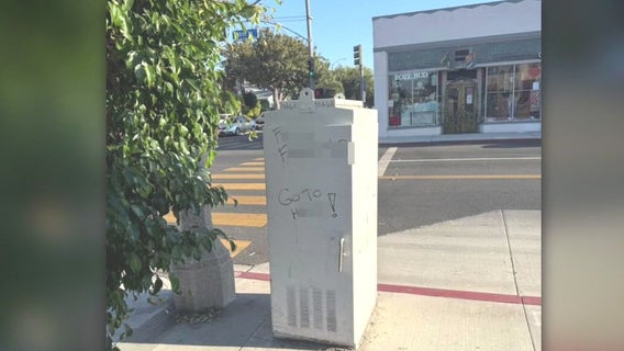 Vandals paint anti-LGBTQ+ messages outside Long Beach Pride HQ