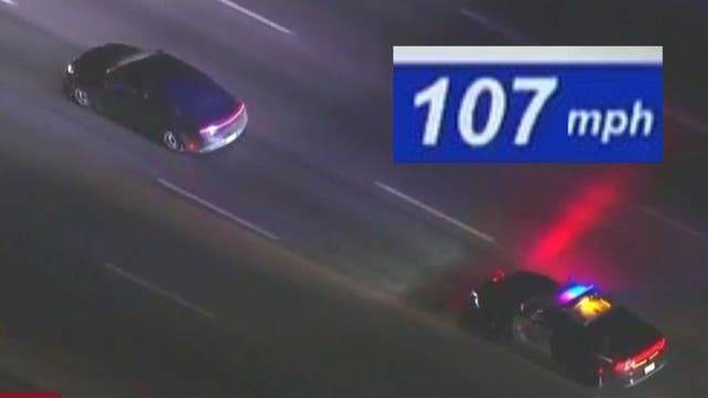Police chase suspect clocked at 100 mph on 5 Freeway in Los Angeles