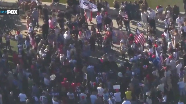 Crowds gather in Beverly Hills in honor of Charlie Kirk