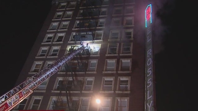 Fatal fire at downtown LA high-rise under investigation