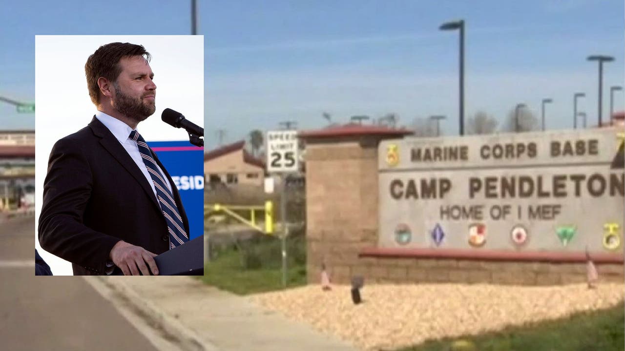 CHP patrol car hit by shrapnel during Marines event attended by JD Vance near Camp Pendleton