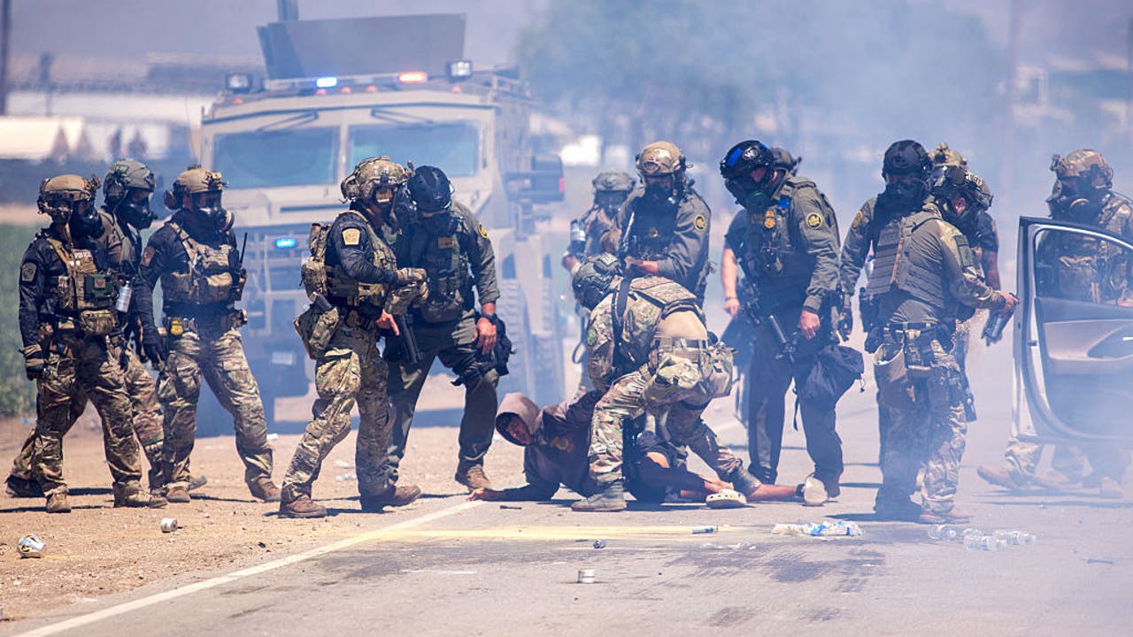 10 anti-ICE protesters arrested for allegedly assaulting officers during raids in Southern California