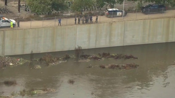 Crews searching for possible body along Santa Ana River Trail