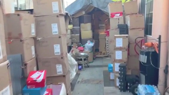 $1.4 million in stolen sneakers, electronics from train cargo found in Los Angeles home