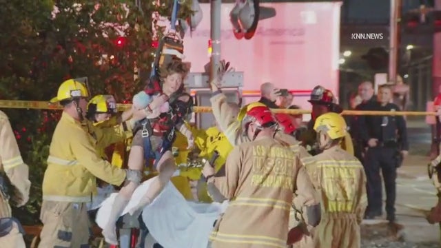 Woman rescued after falling into manhole in Harbor Gateway area