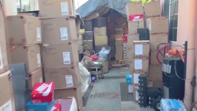 $1.4 million in stolen sneakers, electronics from train cargo found in Los Angeles home