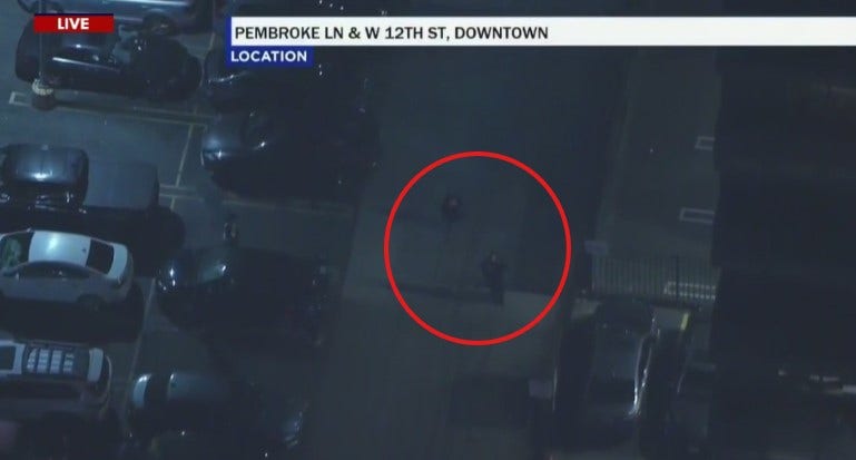 Pursuit suspects detained after parking car at downtown LA high-rise