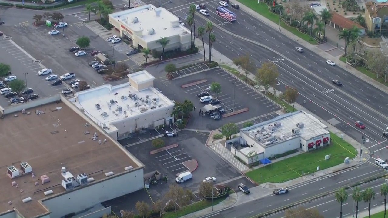 Suspect armed with tire iron shot dead by police outside Applebee's in Corona