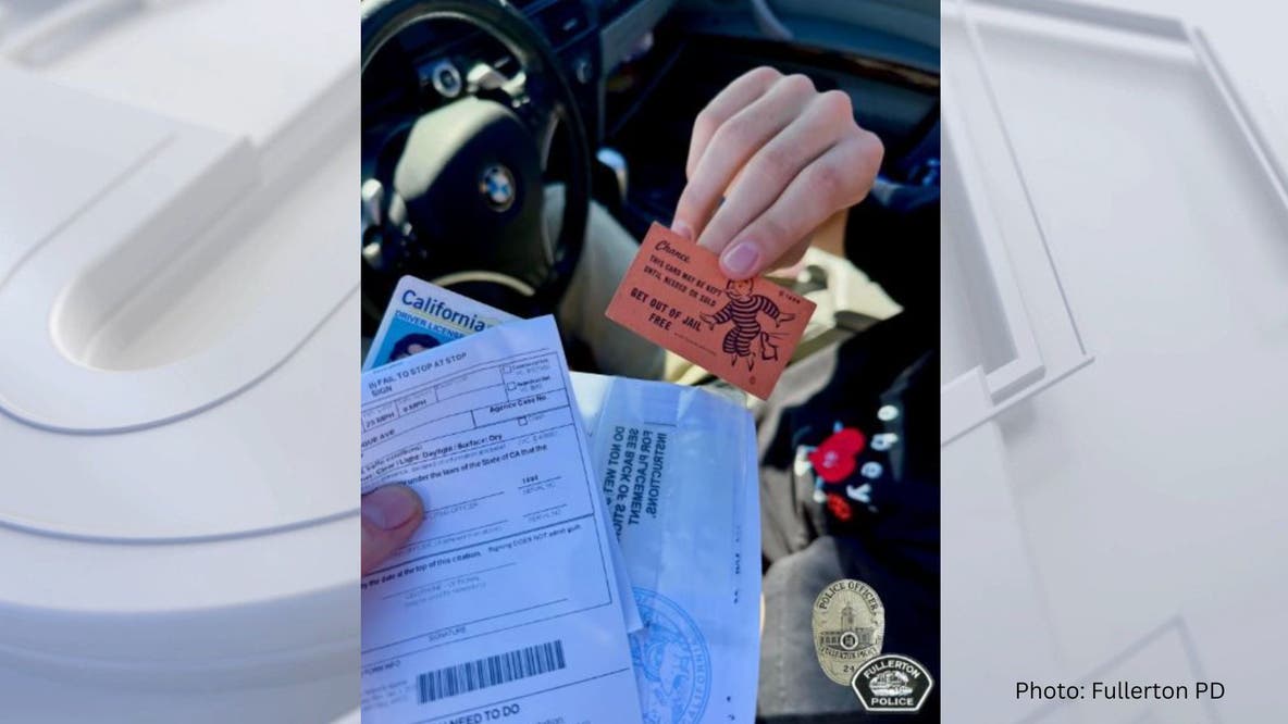 Monopoly 'Get out of jail free' card not valid on California roadways, police warn