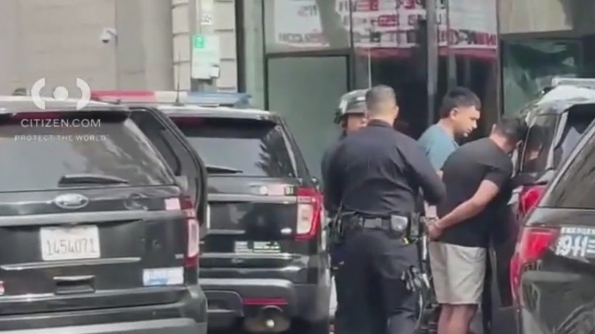 2 in custody after heavy LAPD response at downtown LA apartment building