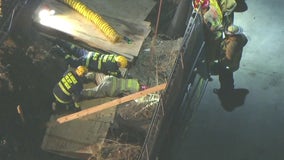LA police chase suspect falls in hole trying to run from cops in Lincoln Heights