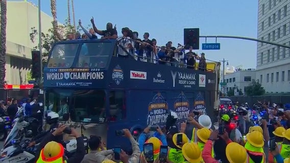 2 arrested during Dodgers World Series parade in downtown Los Angeles: LAPD