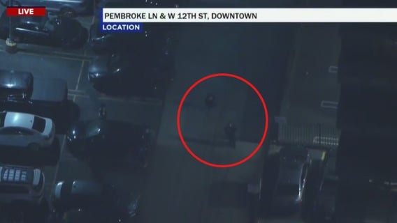 Pursuit suspects detained after parking car at downtown LA high-rise