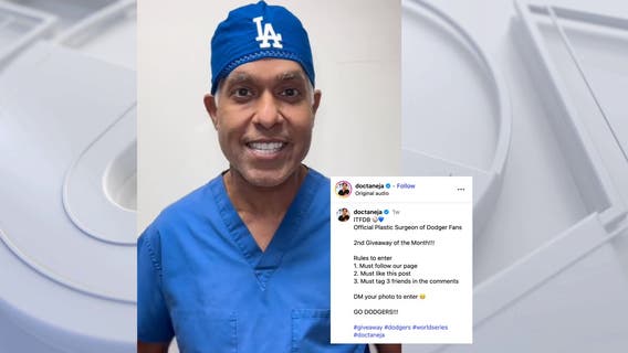Southern California surgeon offering plastic surgery to Dodger fans