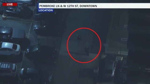 Pursuit suspects detained after parking car at downtown LA high-rise